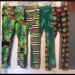 4 Pairs OS ST. Patrick Day LuLaRoe Leggings